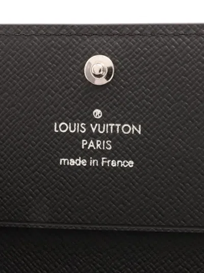 Pre-owned Louis Vuitton Monogram-pattern Wallet In Black