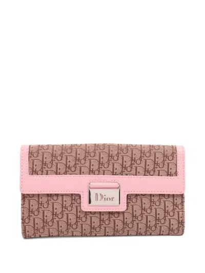Pre-owned Dior 2024 Oblique Monogram Leather Wallet