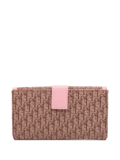 Pre-owned Dior 2024 Oblique Monogram Leather Wallet