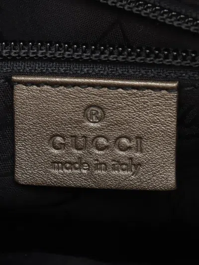 Pre-owned Gucci 2000s Gg Supreme Pattern Cross Body Bag In Gold