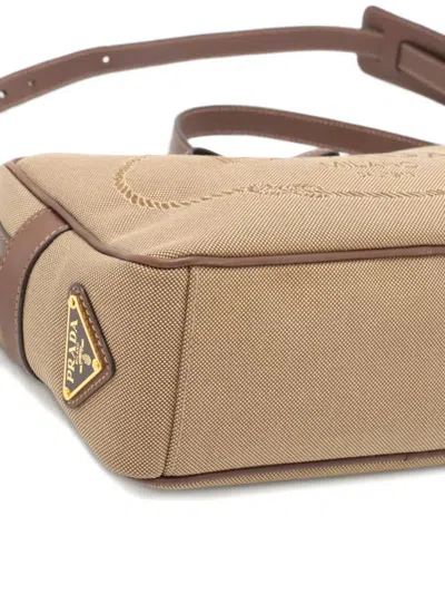 Pre-owned Prada Embossed-logo Shoulder Bag