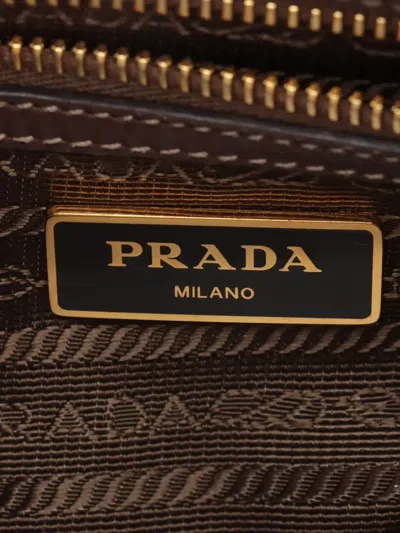 Pre-owned Prada Embossed-logo Shoulder Bag