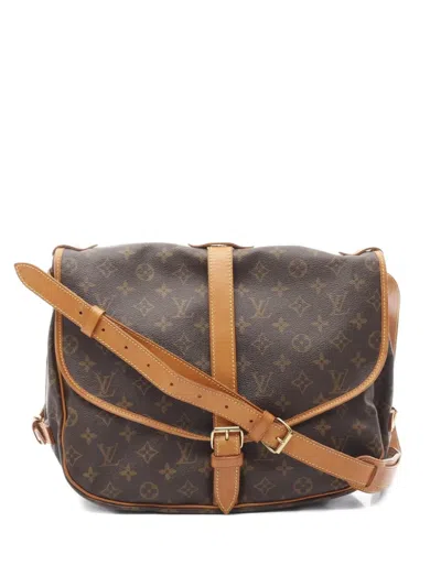 Pre-owned Louis Vuitton 1995 Saumur 35 Shoulder Bag In Brown