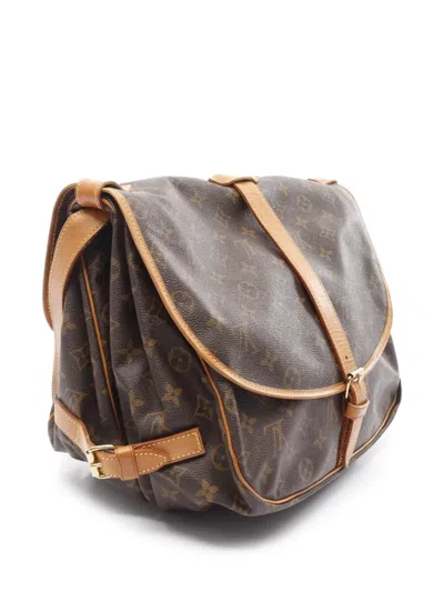 Pre-owned Louis Vuitton 1995 Saumur 35 Shoulder Bag In Brown