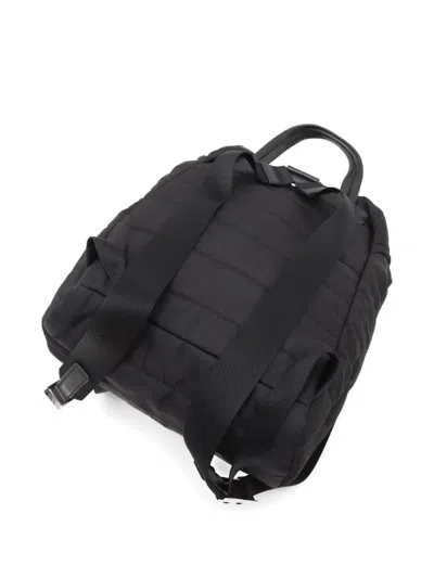 Pre-owned Prada Enamel Triangle-logo Quilted Backpack
