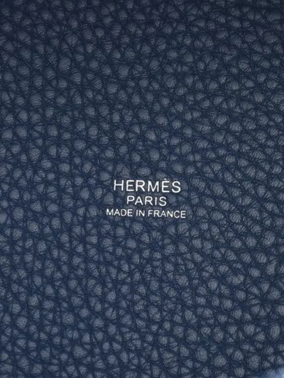 Pre-owned Hermes 2025 Clémence Picotin Lock Mm Handbag In Blue
