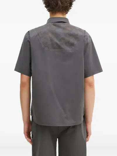 ZIP-UP PERFORATED SHIRT