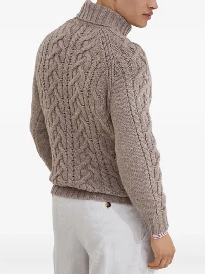 Brunello Cucinelli Men Cashmere Turtle-neck Sweater