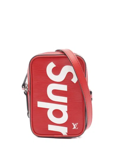 Pre-owned Louis Vuitton X Supreme 2017 Épi Danube Ppm Cross Body Bag