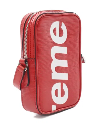 Pre-owned Louis Vuitton X Supreme 2017 Épi Danube Ppm Cross Body Bag