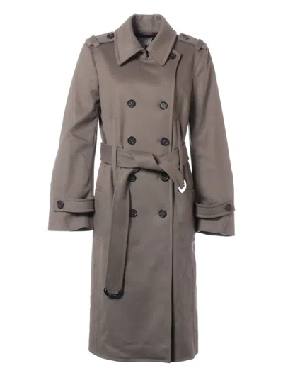 Pre-owned Celine 2024 Double-breasted Belted Coat