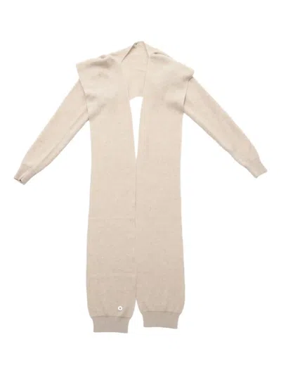 Pre-owned Hermes Ribbed Long-sleeve Cashmere Cardigan
