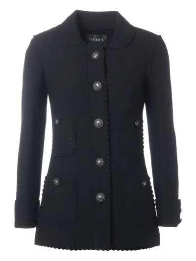 Pre-owned Chanel 2014 Scalloped Wool Jacket