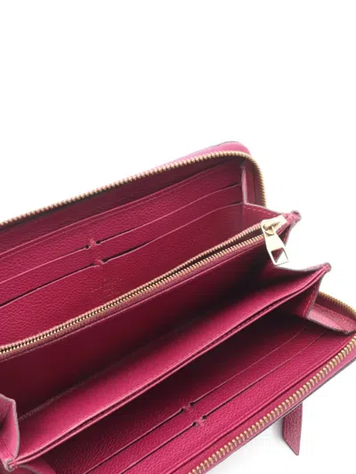 Pre-owned Louis Vuitton 2015 Zippy Wallet In Pink