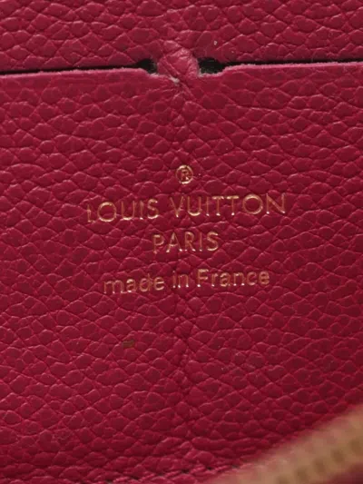 Pre-owned Louis Vuitton 2015 Zippy Wallet In Pink