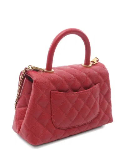 Pre-owned Chanel 2018 Coco Handbag In Red
