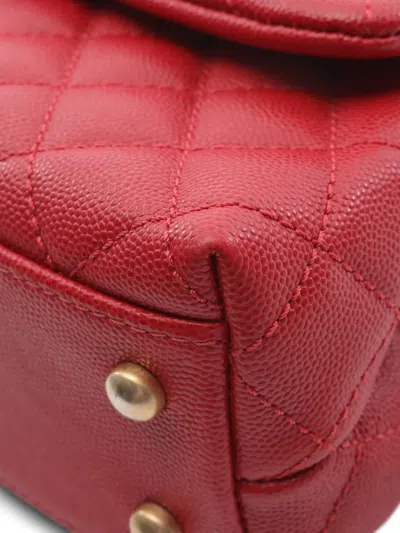 Pre-owned Chanel 2018 Coco Handbag In Red
