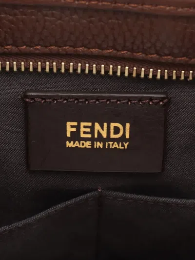 Pre-owned Fendi Zucca Monogram Tote Bag In Brown
