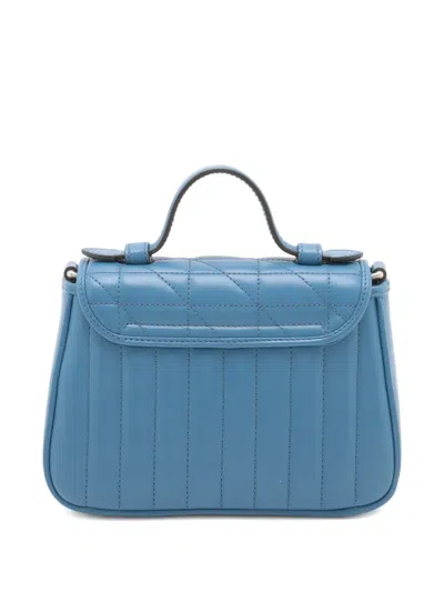 Pre-owned Gucci 2024 Mini Marmont Matelassé Leather Bag In Blue