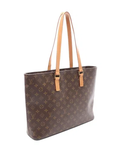 Pre-owned Louis Vuitton 2001 Monogram Luco Tote Bag In Brown