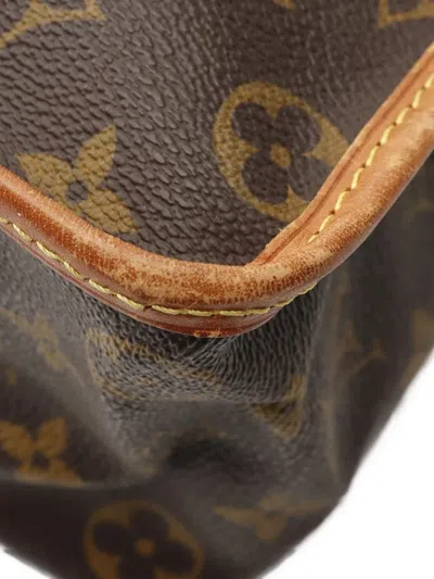 Pre-owned Louis Vuitton 2000s Gibeciere Mm Monogram Satchel Bag In Brown