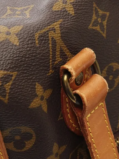Pre-owned Louis Vuitton 2000s Gibeciere Mm Monogram Satchel Bag In Brown