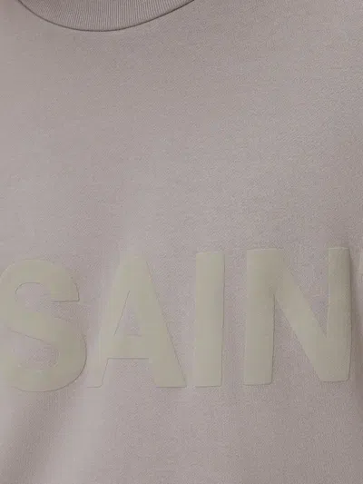 Allsaints Biggy Logo Print Relaxed Fit Sweatshirt In Gray