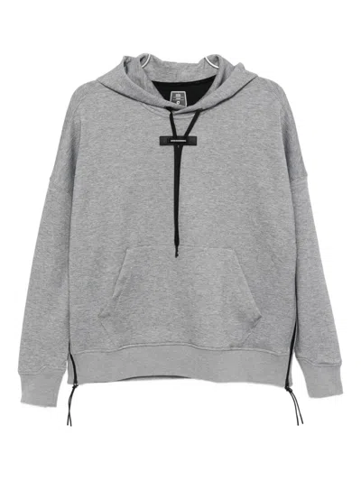 On Logo-patch Hoodie In Gray