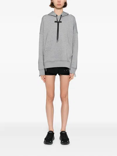 On Logo-patch Hoodie In Gray