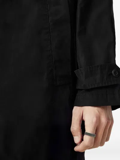 Allsaints Tillman Button-fastening Coat In Black
