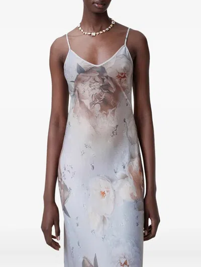 Allsaints Bryony Maxi Slip Dress In Multi