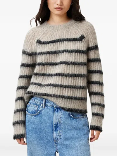Allsaints Riga Striped Jumper In Multi