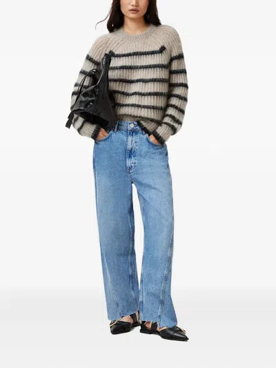 Allsaints Riga Striped Jumper In Multi