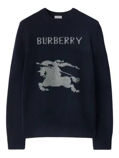 Burberry Equestrian Knight-motif Sweater In Black