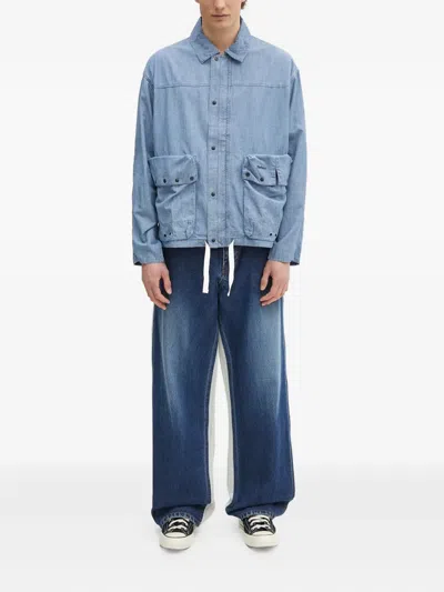Barbour Mens Durham Lightweight Denim Jacket In Blue