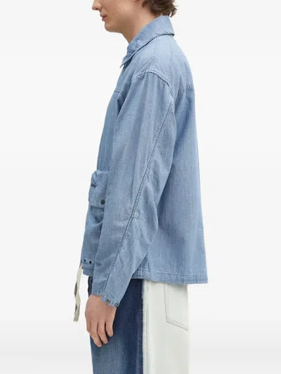 Barbour Mens Durham Lightweight Denim Jacket In Blue