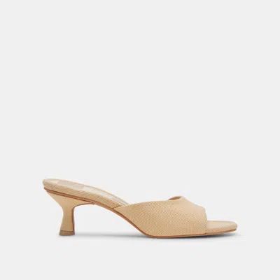 Trove Macoy Heels Lt Natural Raffia - Re:vita In Burgundy