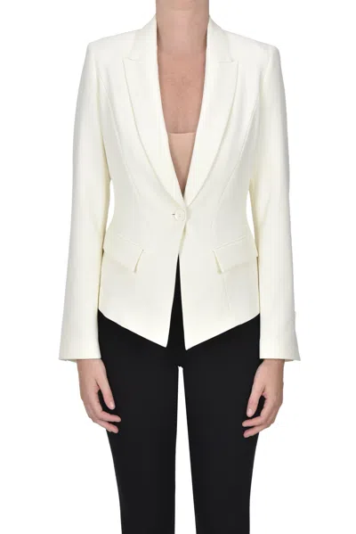 Nenette Crepè Blazer In White