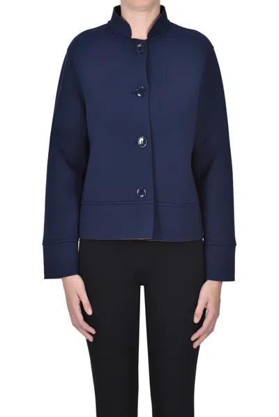 Blukey Neoprene Jacket In Blue