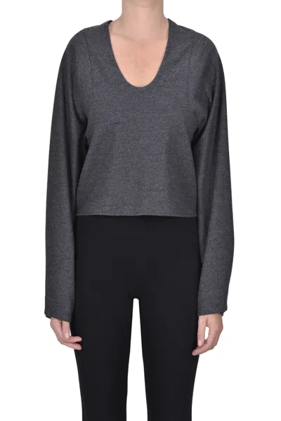 Tibi Flared Cloth Top