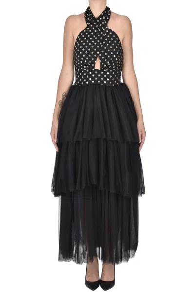 Simona Corsellini Flounced Tulle Skirt Dress