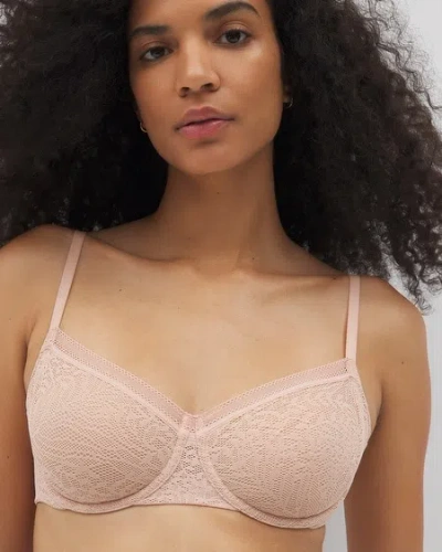 Soma Unlined Balconette Bra With Stretch Lace In Light Pink Size 42dd |  Women's Bras