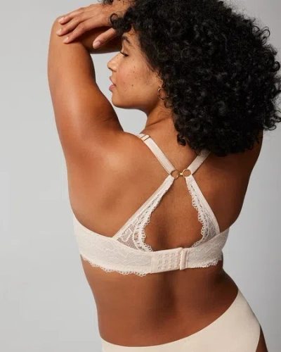 Soma Embraceable Push-up Plunge Bra With Lace In Gray Size 42c |  Women's Bras
