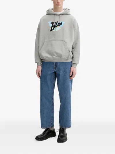 Bluemarble Butterfly-print Sweatshirt In Gray