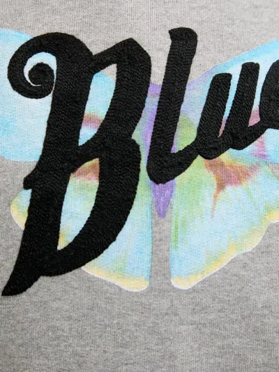 Bluemarble Butterfly-print Sweatshirt In Gray