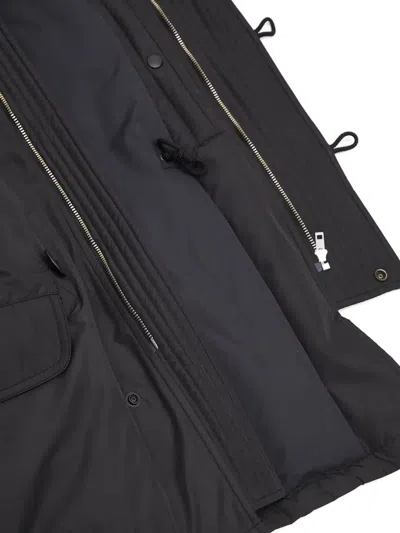 Wacko Maria Faux Fur-lined Hooded Parka In Black