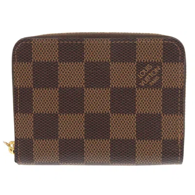 Pre-owned Louis Vuitton Brown Damier Canvas Damier Canvas Coin Purse/coin Case ()