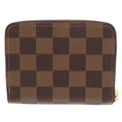 Pre-owned Louis Vuitton Brown Damier Canvas Damier Canvas Coin Purse/coin Case ()