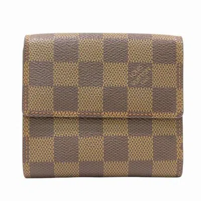 Pre-owned Louis Vuitton Brown Damier Canvas Damier Canvas Wallet (tri-fold) ()