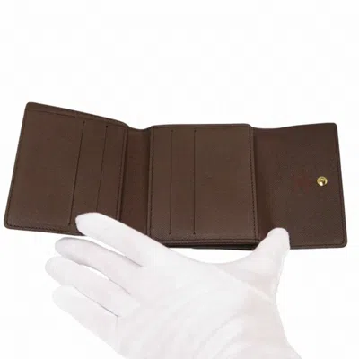 Pre-owned Louis Vuitton Brown Damier Canvas Damier Canvas Wallet (tri-fold) ()